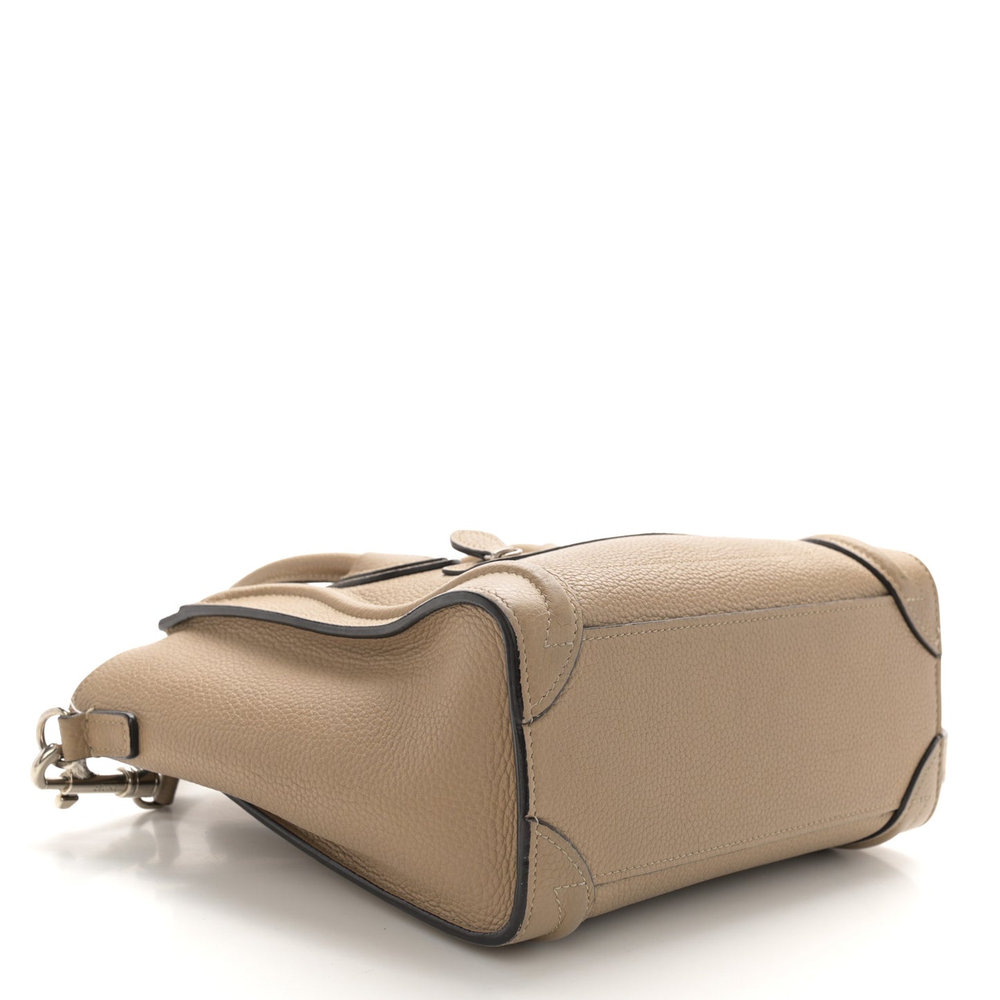 Drummed Calfskin Nano Luggage Dune
