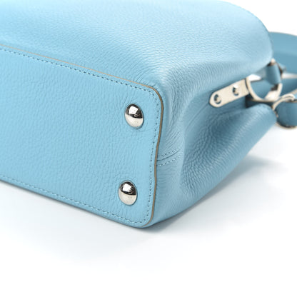 Louis Vuitton Taurillon Capucines BB Light Blue 7 of 9