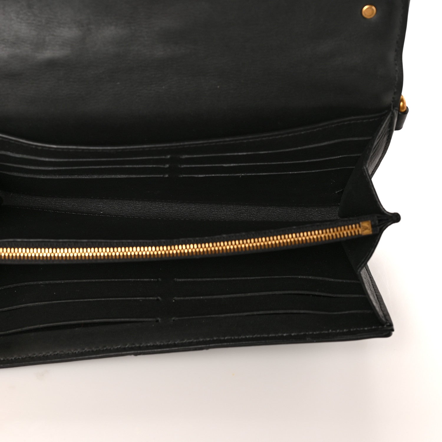 Louis Vuitton Calfskin New Wave Long Wallet Black 5 of 8