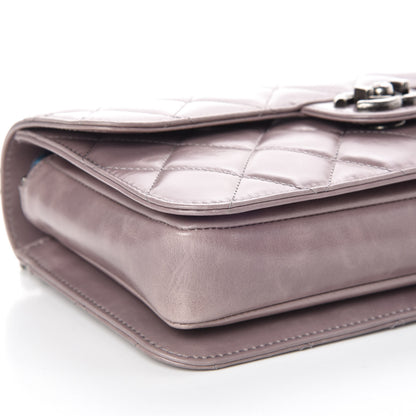 Chanel Glazed Calfskin Medium Perfect Edge Flap Grey 5 of 10