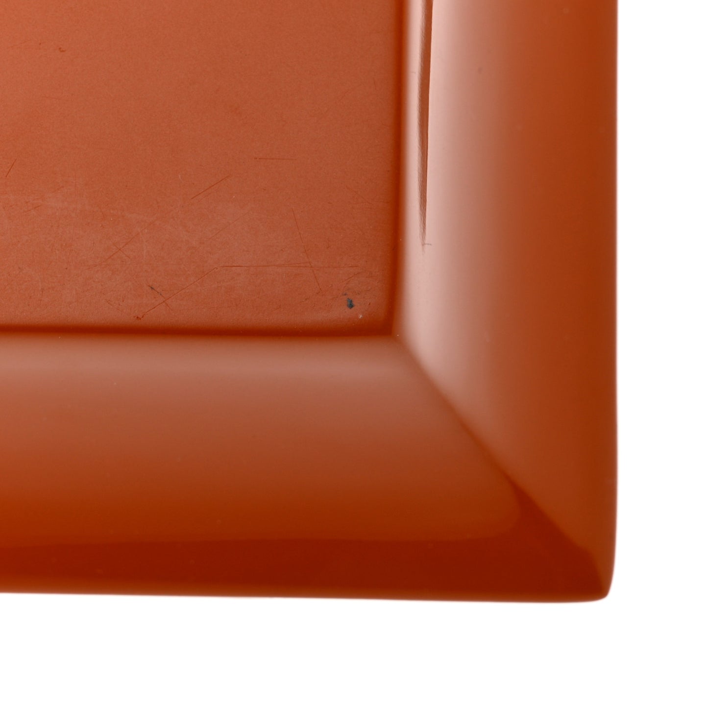 Lacquered Wood Chamonix Chakor PM Change Tray Orange