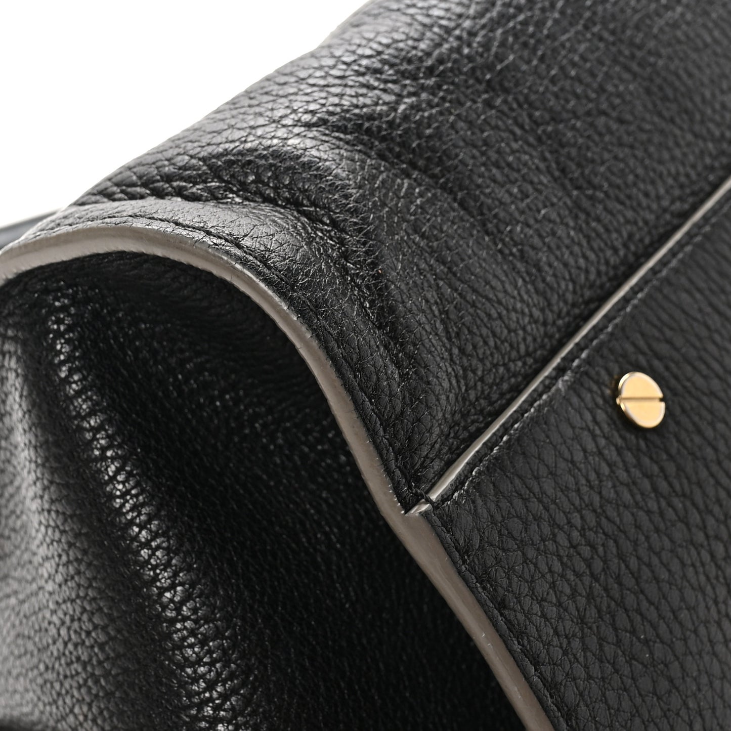 Calfskin Medium Everston Satchel Black
