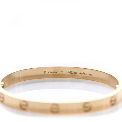 Cartier 18K Yellow Gold LOVE Bracelet 17 3 of 5