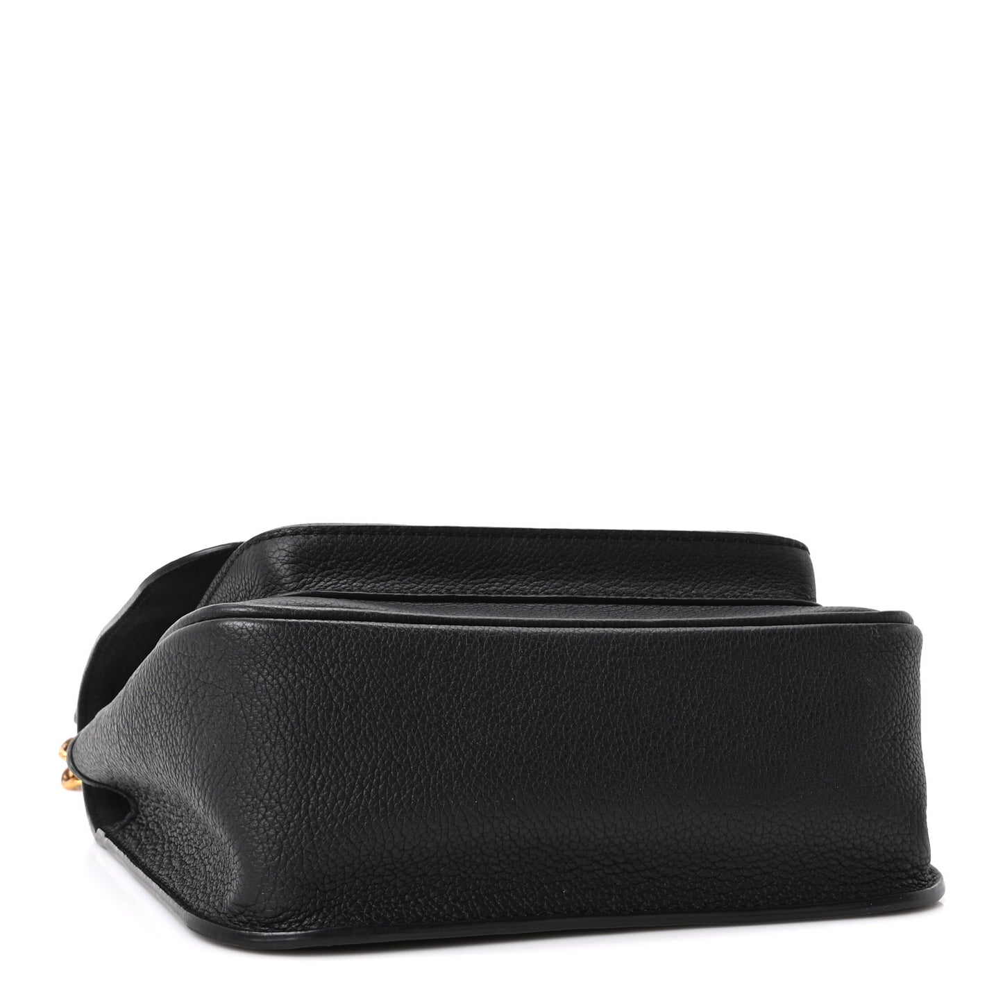 Grained Calfskin Lockme Chain Bag PM Black