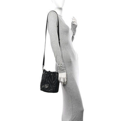 Marc Jacobs Calfskin Quilted The Bucket Bag Black 2 of 11