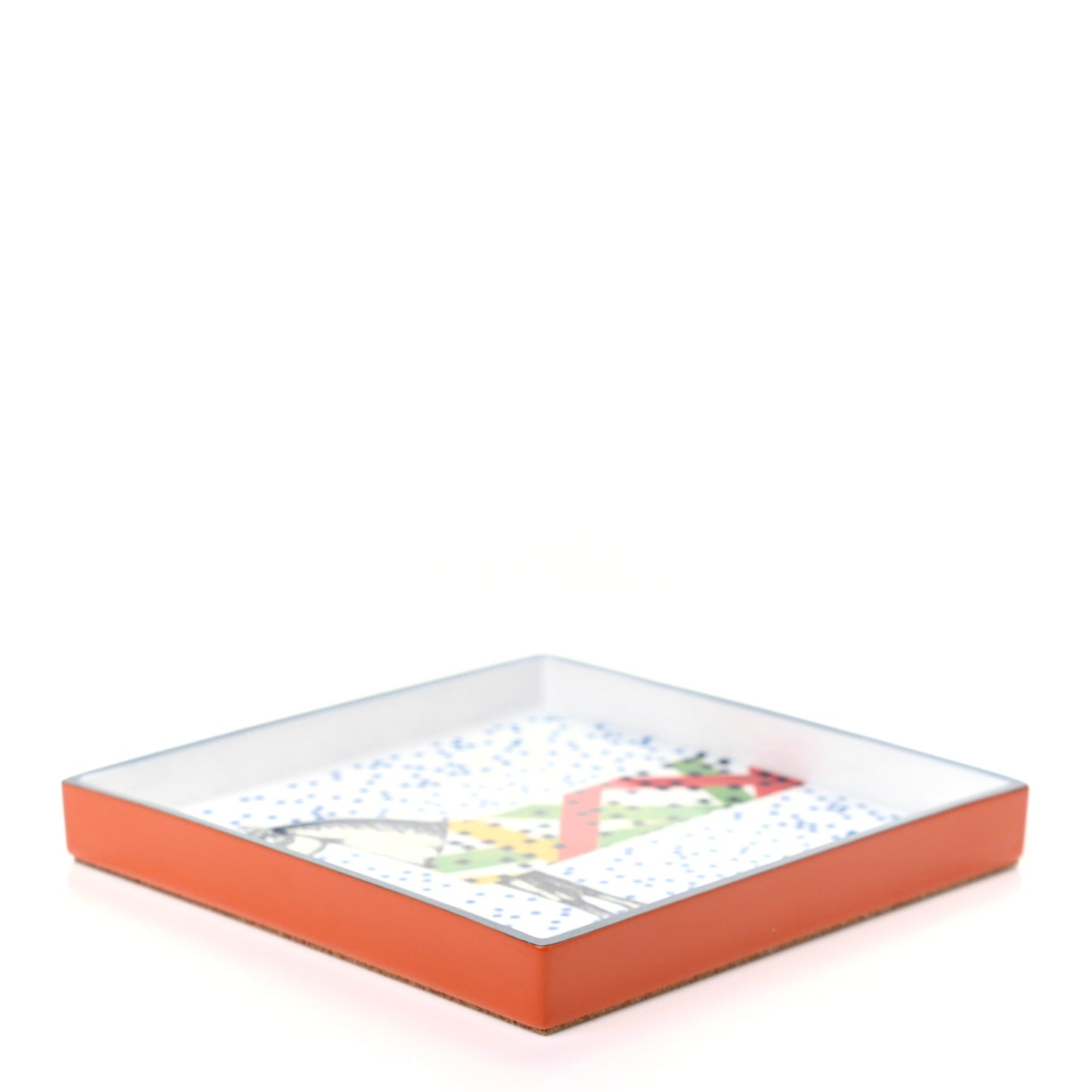 Porcelain Small Perimetre Square Tray