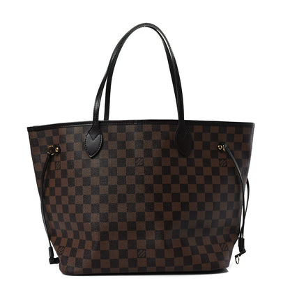 Louis Vuitton Damier Ebene Neo Neverfull MM Rose Ballerine 1 of 7