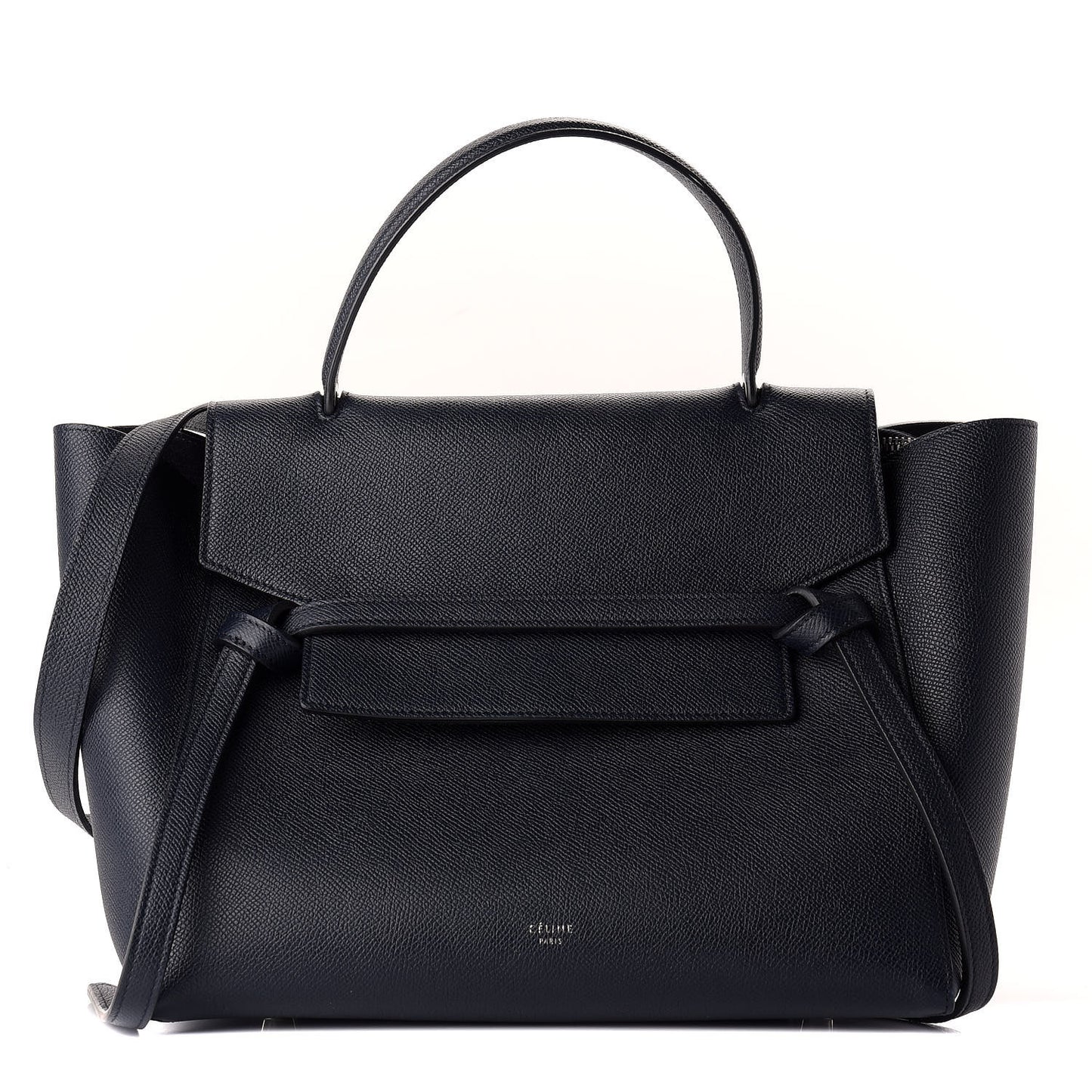 Grained Calfskin Mini Belt Bag Navy