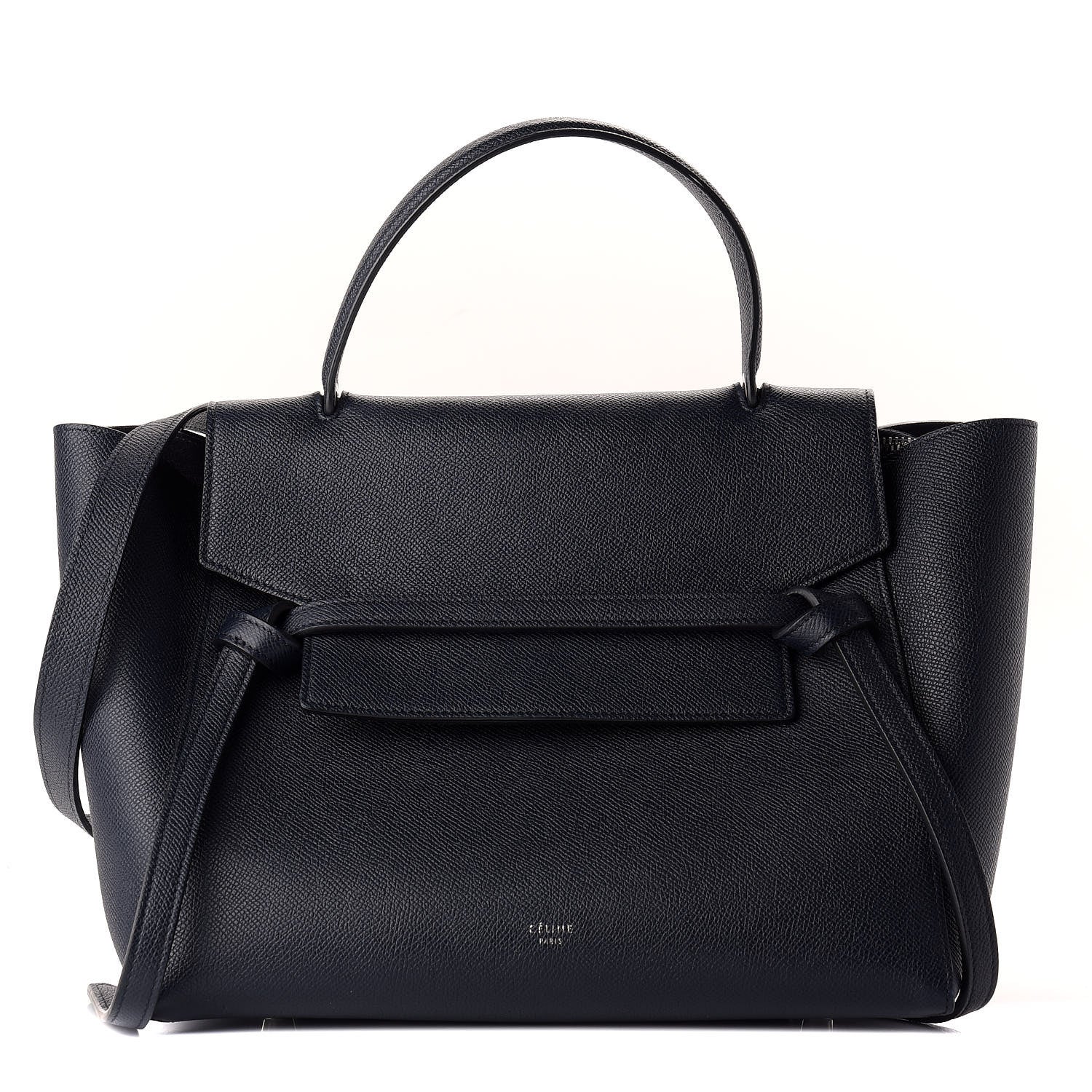 Celine Grained Calfskin Mini Belt Bag Navy 1 of 10