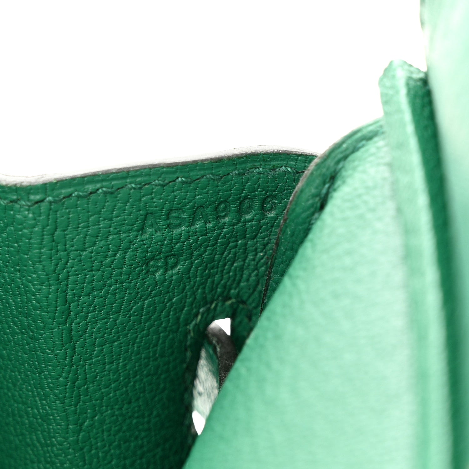 Hermes Ostrich Birkin 30 Vert Vertigo 7 of 15