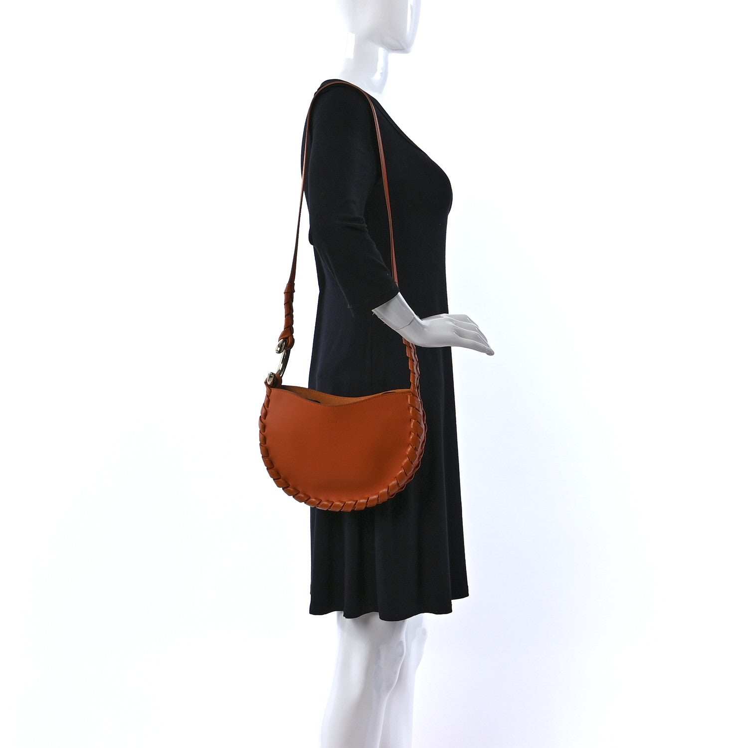 Chloe Calfskin Mate Hobo Henna Orange 2 of 9