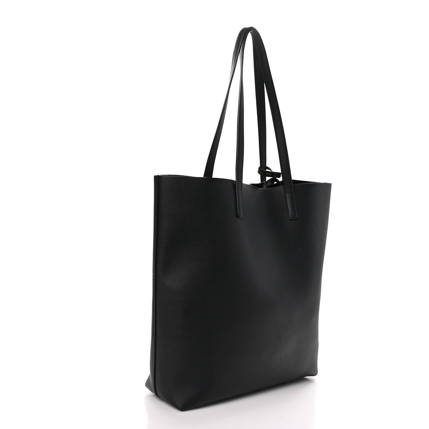 Calfskin North-South Shopping Tote Black