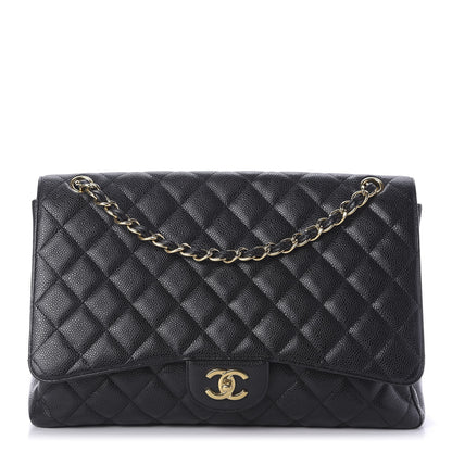 Chanel Caviar Quilted Maxi Single Flap Black 1 of 9