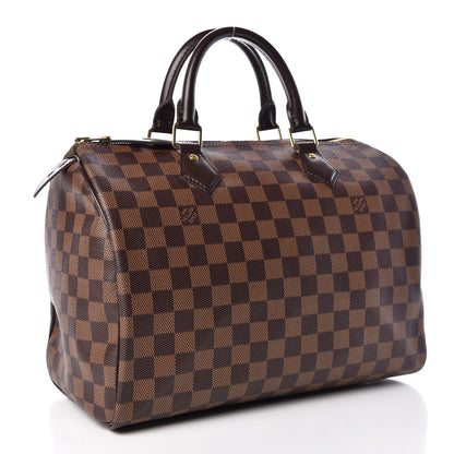 Louis Vuitton Damier Ebene Speedy 30 3 of 9