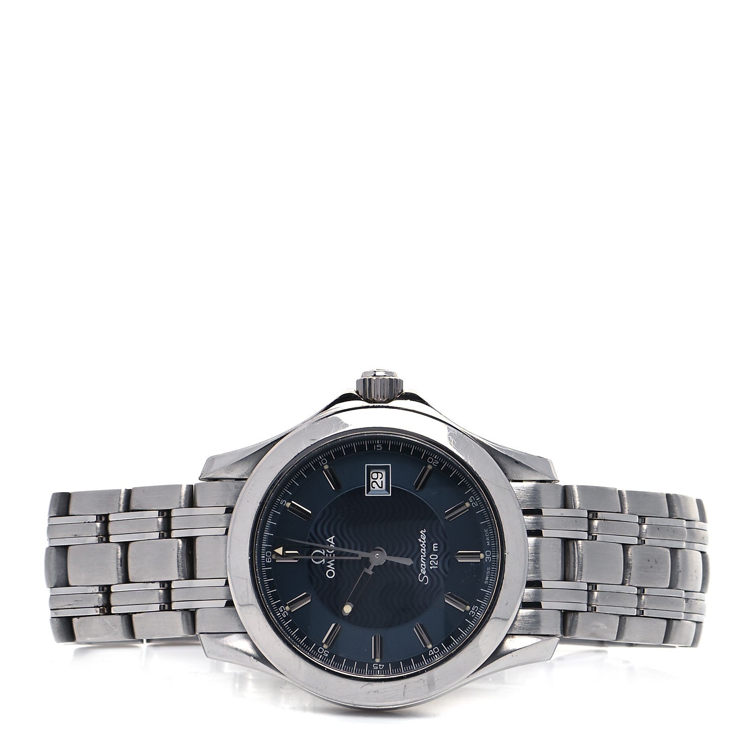 Omega Stainless Steel 36mm Seamaster 120M Quartz Watch Blue 2511.81 2 of 6