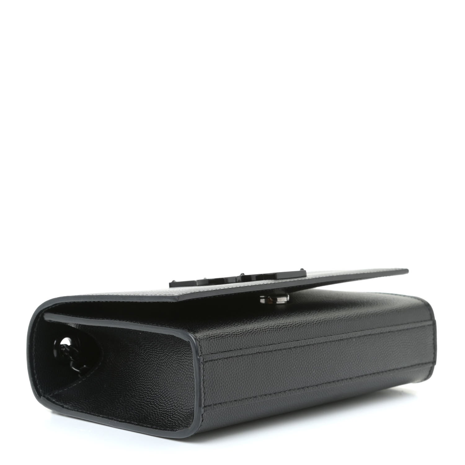 Saint Laurent Grain De Poudre Small Monogram Kate Satchel Black 5 of 13