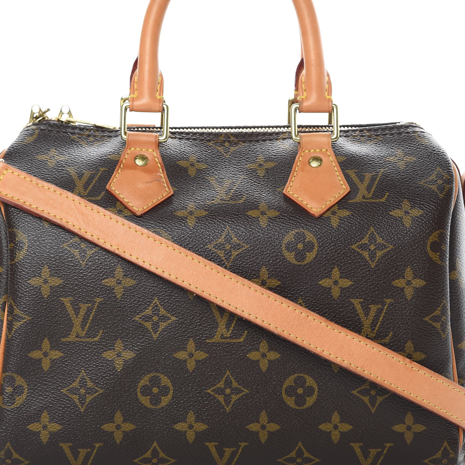 Louis Vuitton Monogram Speedy Bandouliere 25 8 of 14