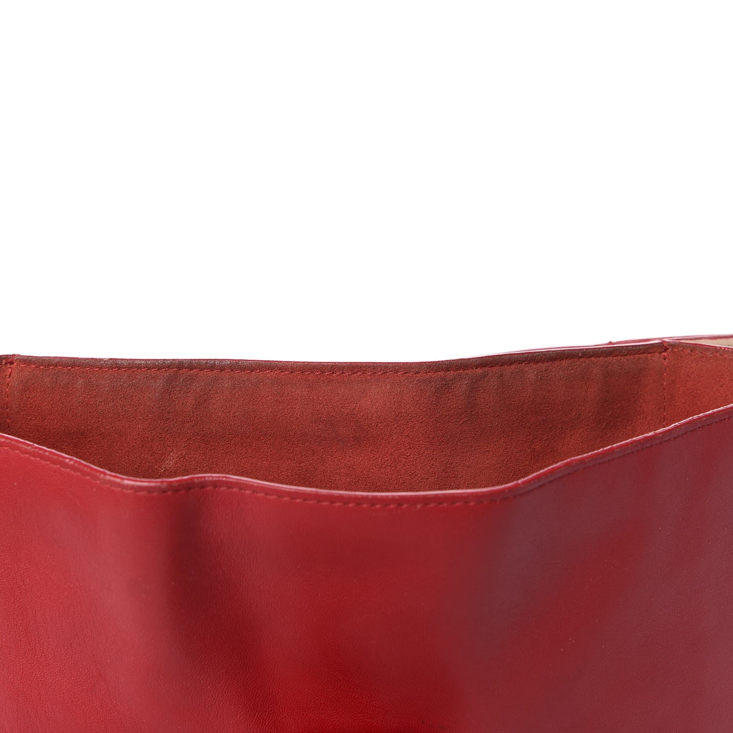 Celine Lambskin Knotted Clutch Red 13 of 13