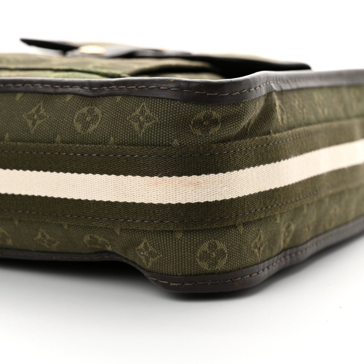 Mini Monogram Besace Mary Kate Kaki