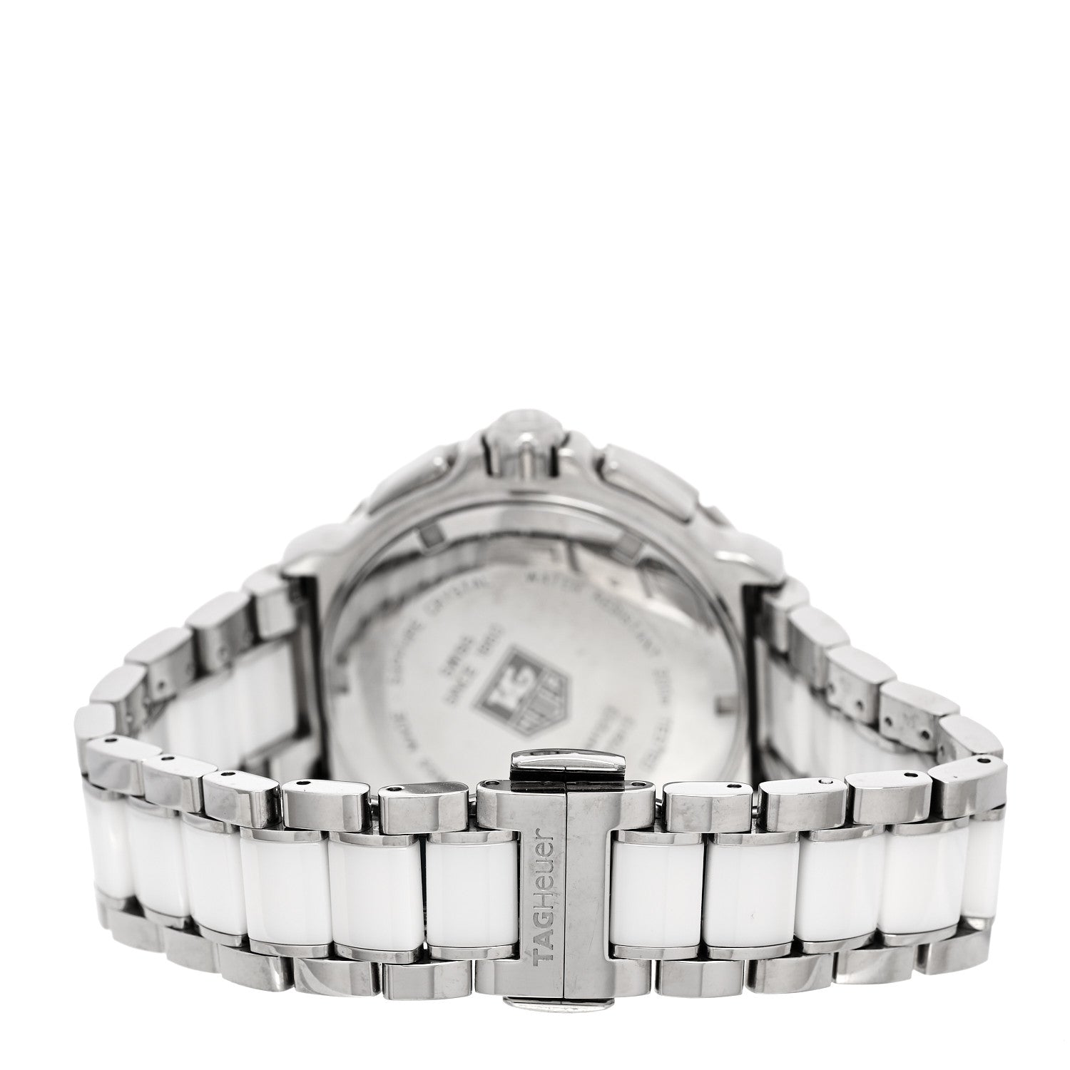 Tag Heuer Stainless Steel Ceramic Diamond Bezel 41mm Formula 1 Lady Quartz Watch White CAH1213 3 of 4