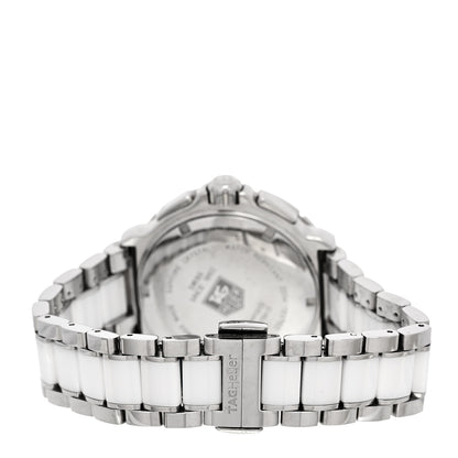 Tag Heuer Stainless Steel Ceramic Diamond Bezel 41mm Formula 1 Lady Quartz Watch White CAH1213 3 of 4