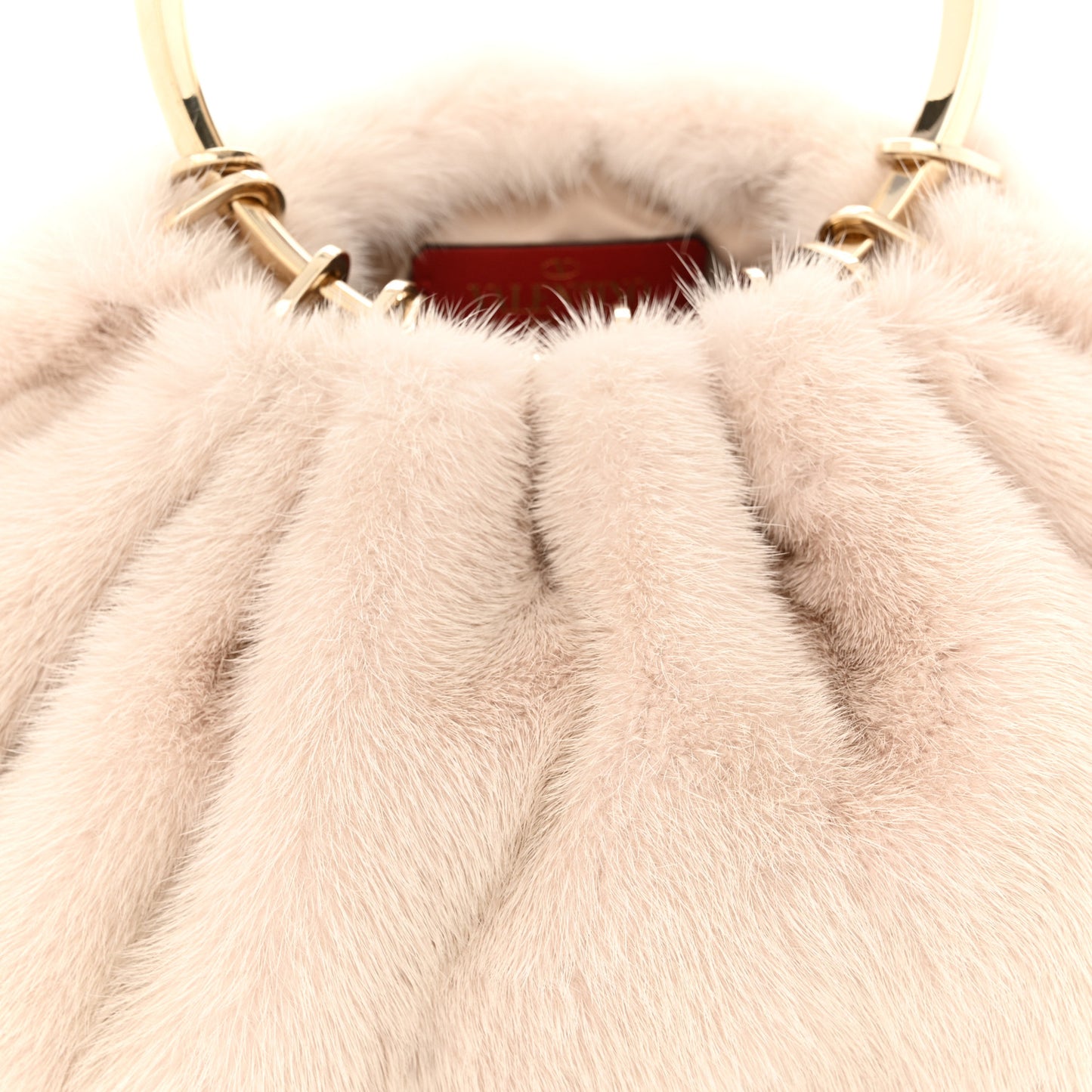 Mink Fur Clutch Pink