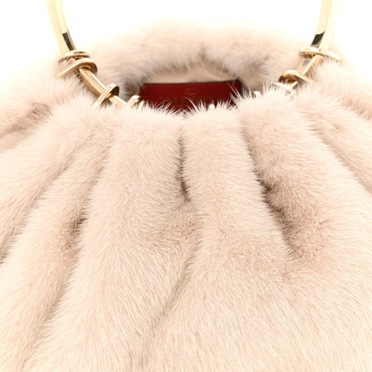 Valentino Garavani Mink Fur Clutch Pink 8 of 10