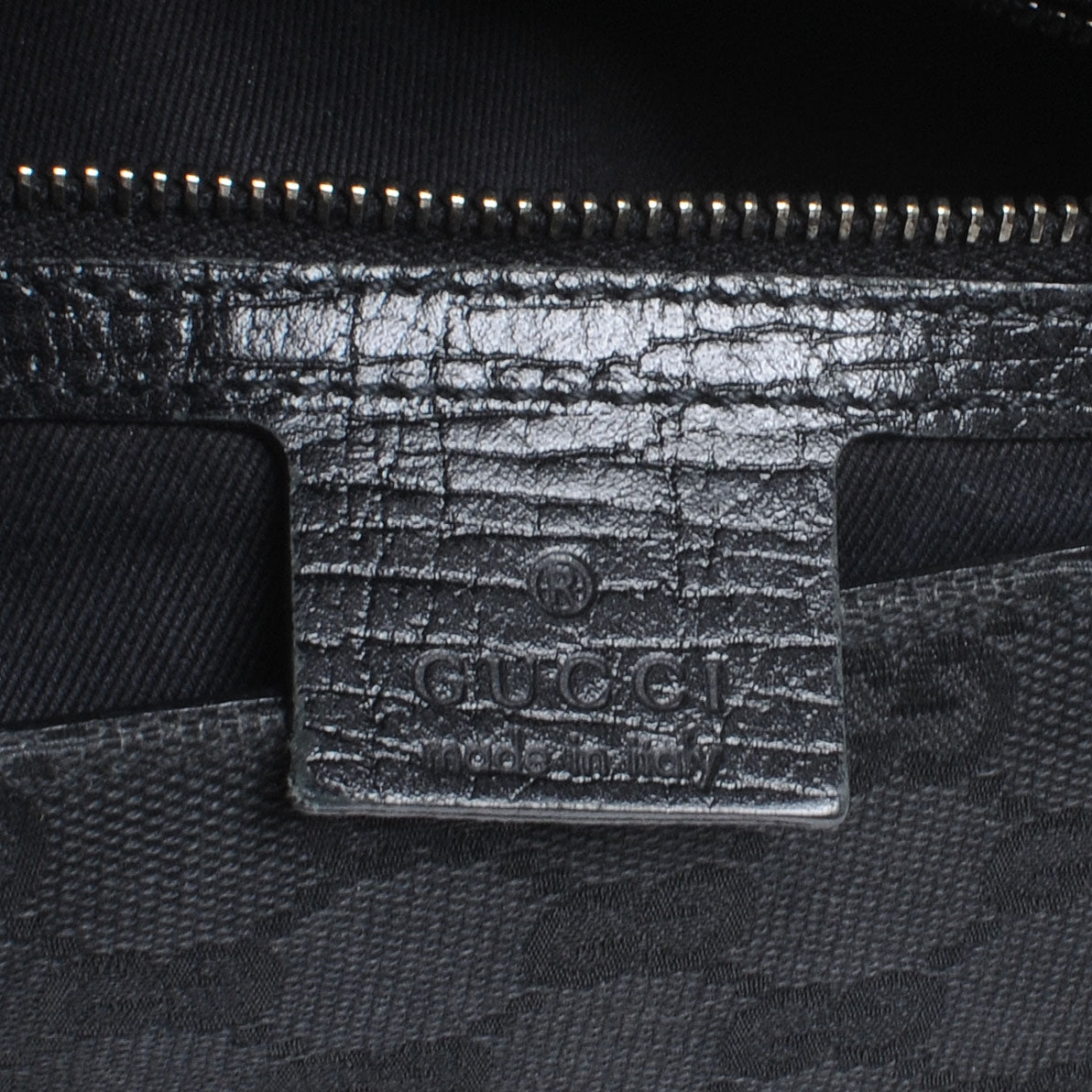 Gucci Monogram Horsebit Flap Bag Black 6 of 7