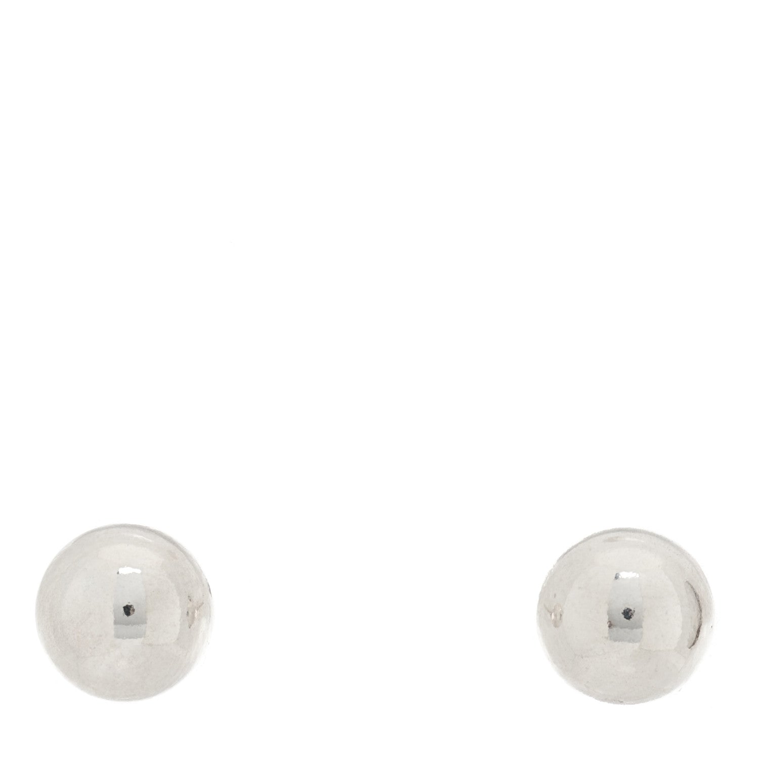 Tiffany Sterling Silver 8mm HardWear Ball Earrings 1 of 5