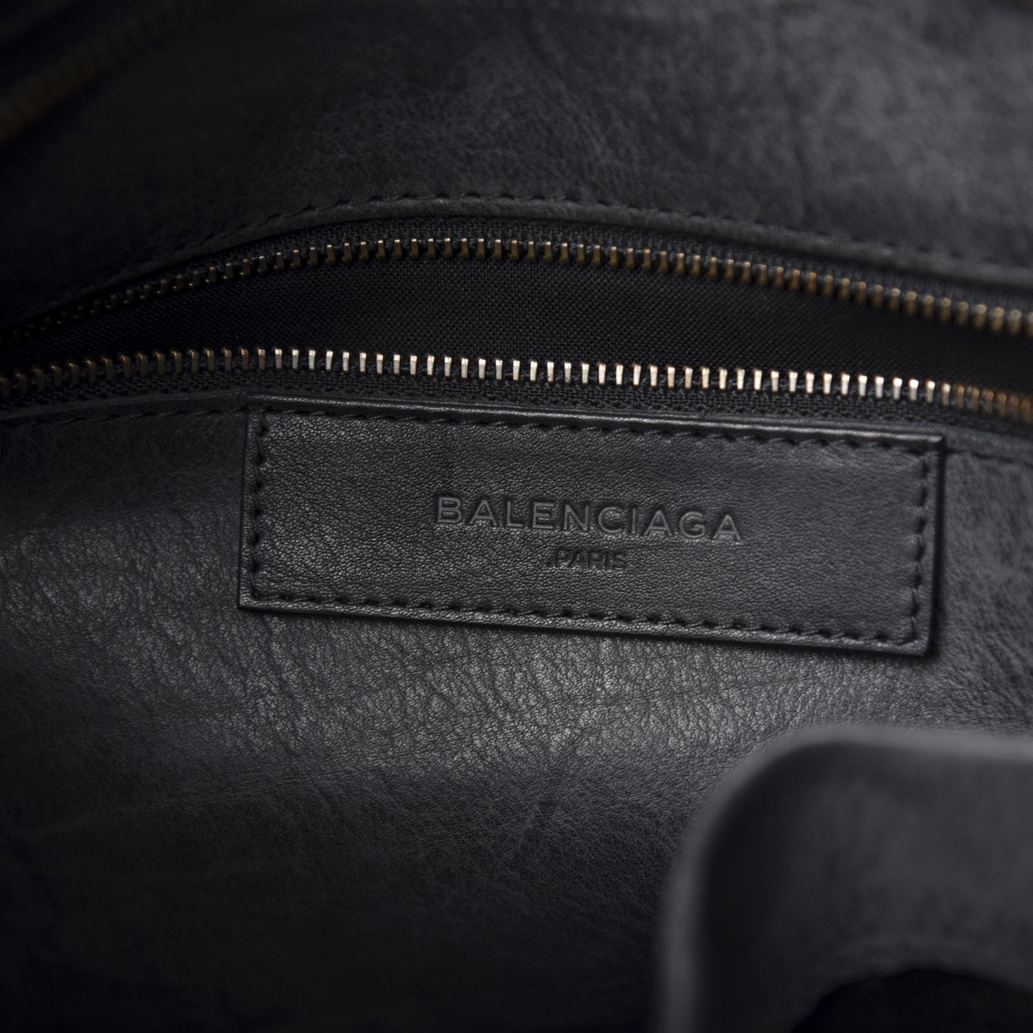 Balenciaga Veau Soyeux Perforated Blackout Hardware City Black 9 of 11