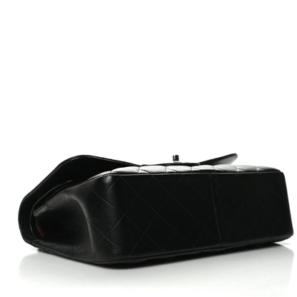 Chanel Caviar Quilted Jumbo Double Flap Black 5 of 13