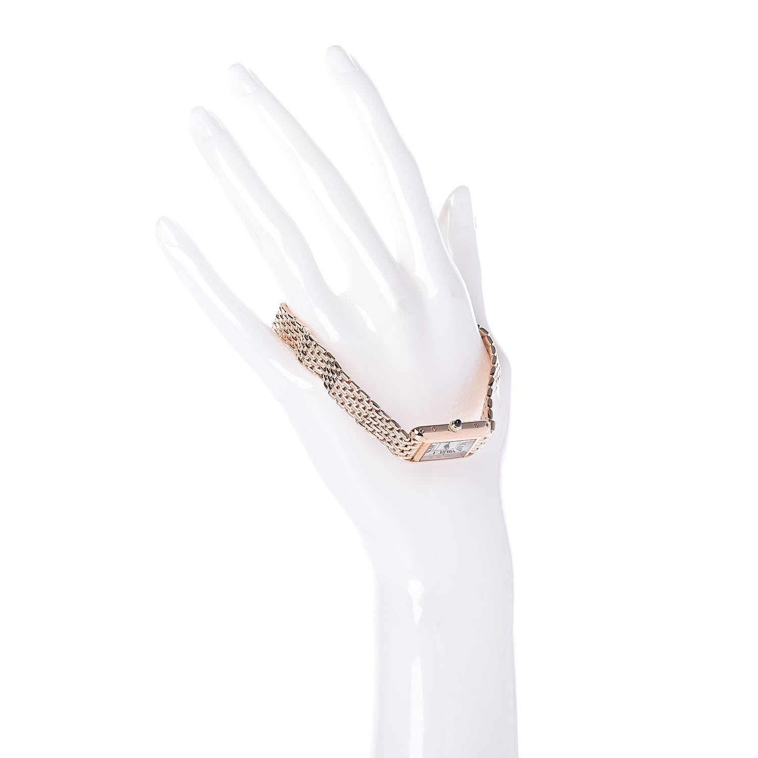 Cartier 18K Pink Gold 14mm Tank Allongee Watch 2 of 7