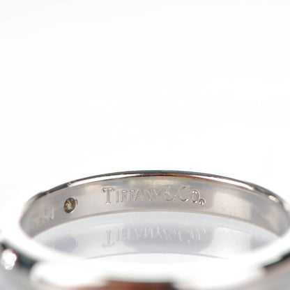 Tiffany Platinum Diamond Elsa Peretti Band Ring 5.25 5 of 6