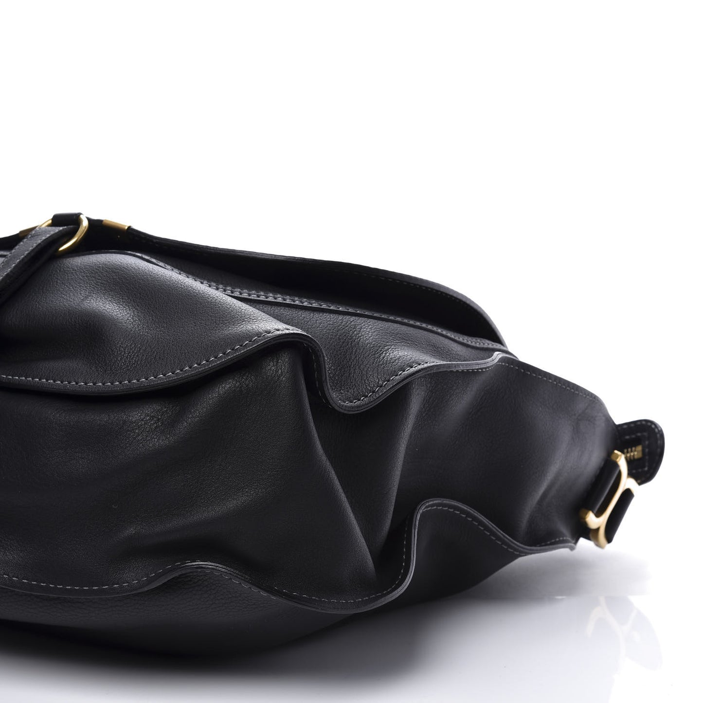 Calfskin Large Marcie Hobo Black