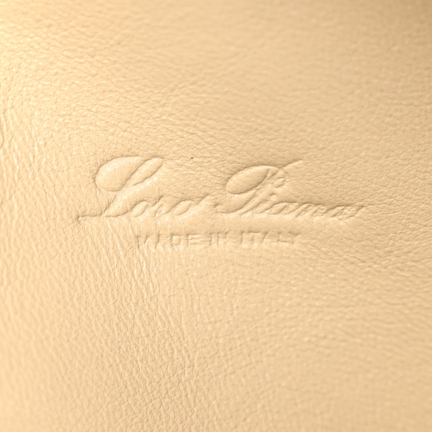 Loro Piana Grained Calfskin L19 Extra Pocket Pouch Warm Mastic 6 of 9