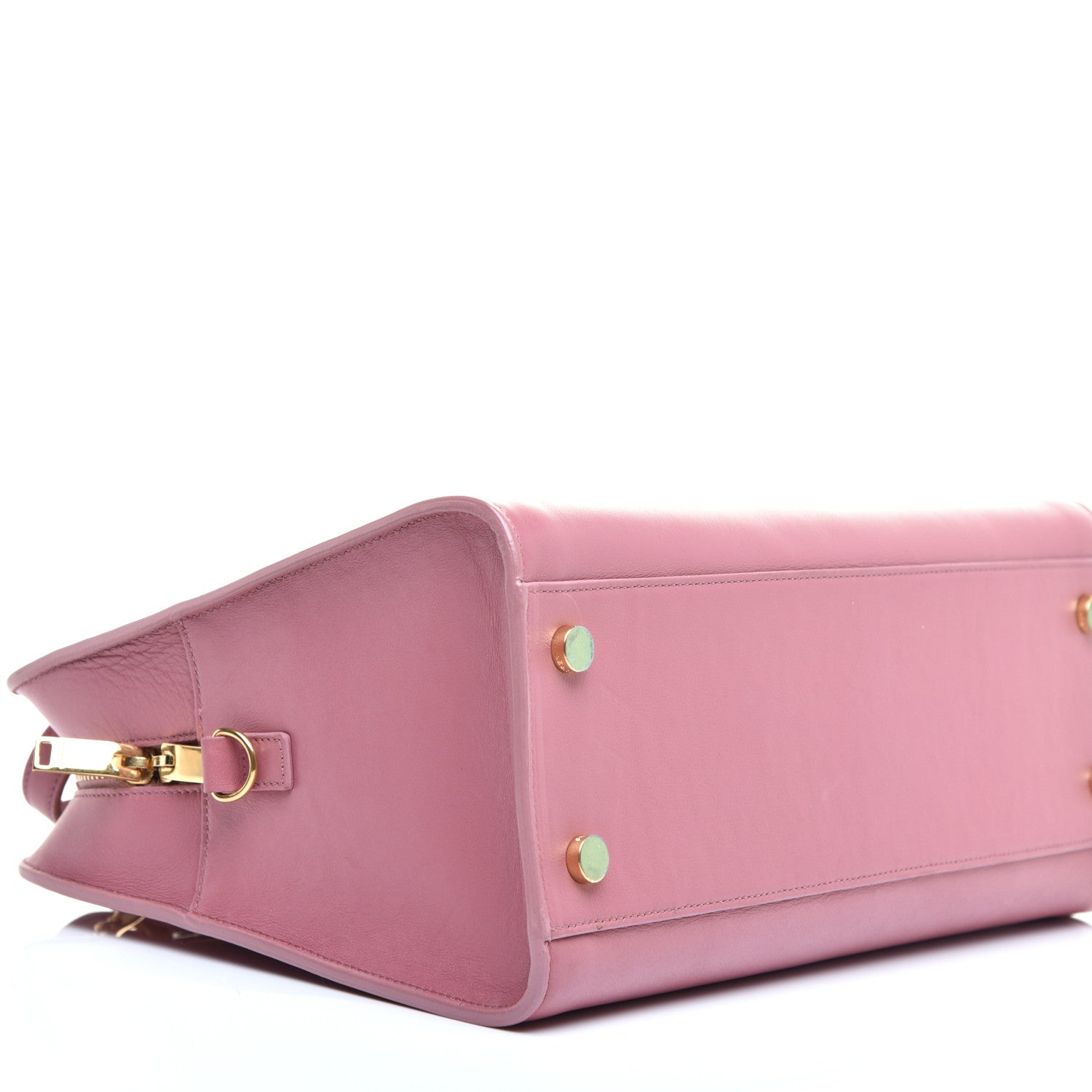 Saint Laurent Calfskin Small Monogram Cabas Vieux Rose 7 of 8