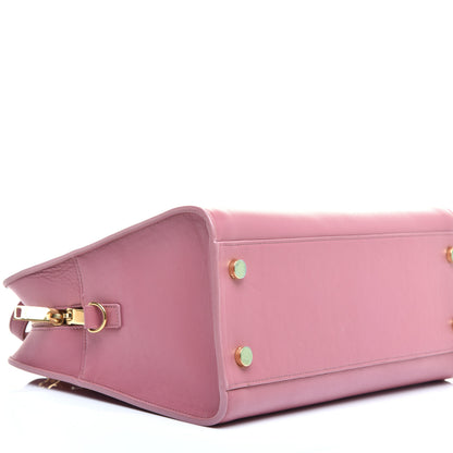 Saint Laurent Calfskin Small Monogram Cabas Vieux Rose 7 of 8