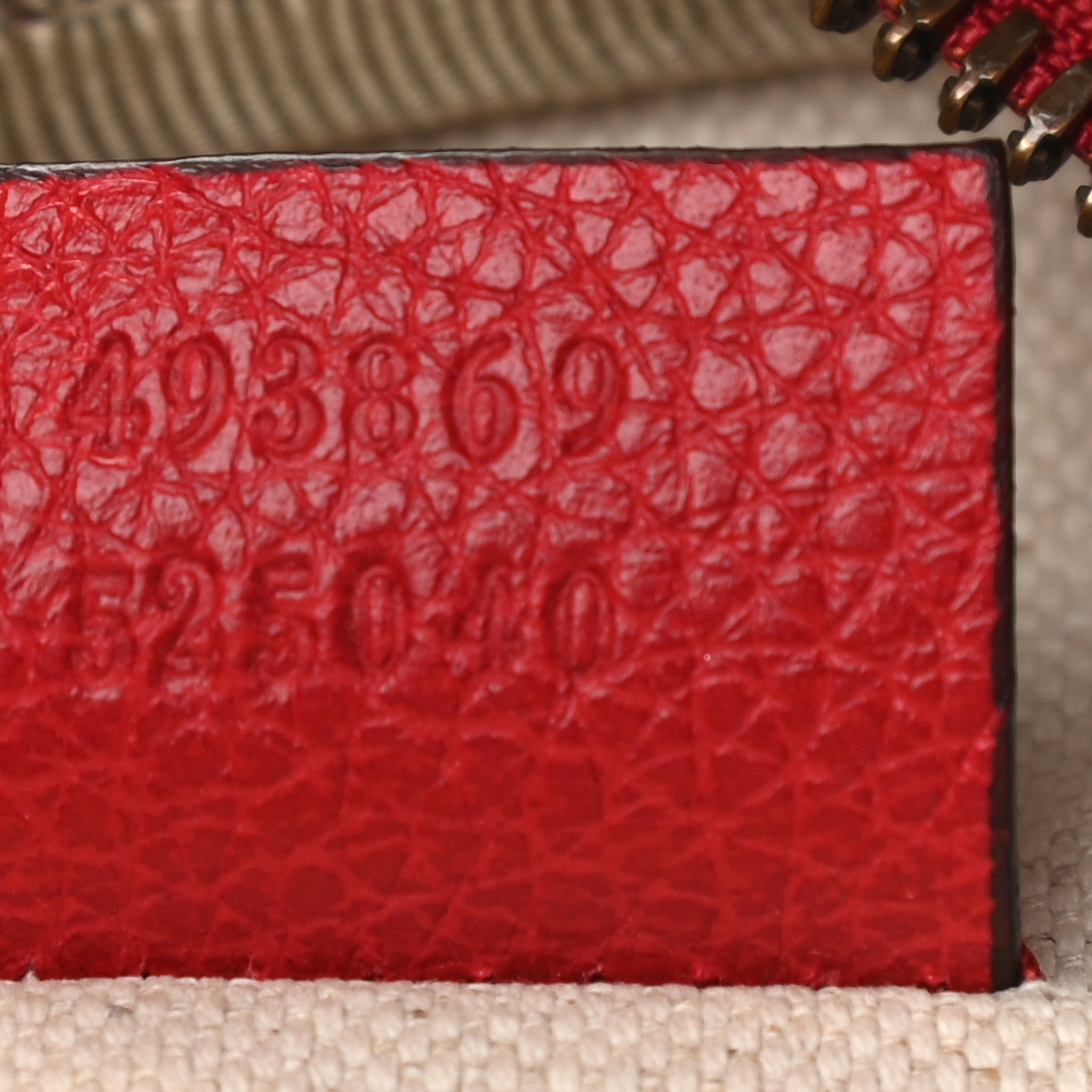 Gucci Grained Calfskin Coco Capitan Logo Belt Bag Hibiscus Red 6 of 8