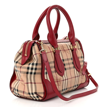 Burberry Haymarket Check Colours Small Gladstone Military Red 3 of 11