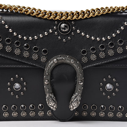 Gucci Calfskin Studded Small Dionysus Shoulder Bag Black 14 of 14