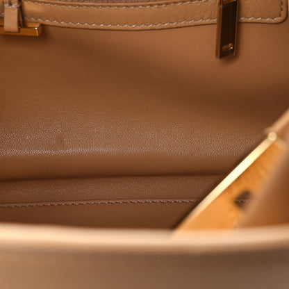 Salvatore Ferragamo Calfskin Medium Hug Bag Camel 13 of 13