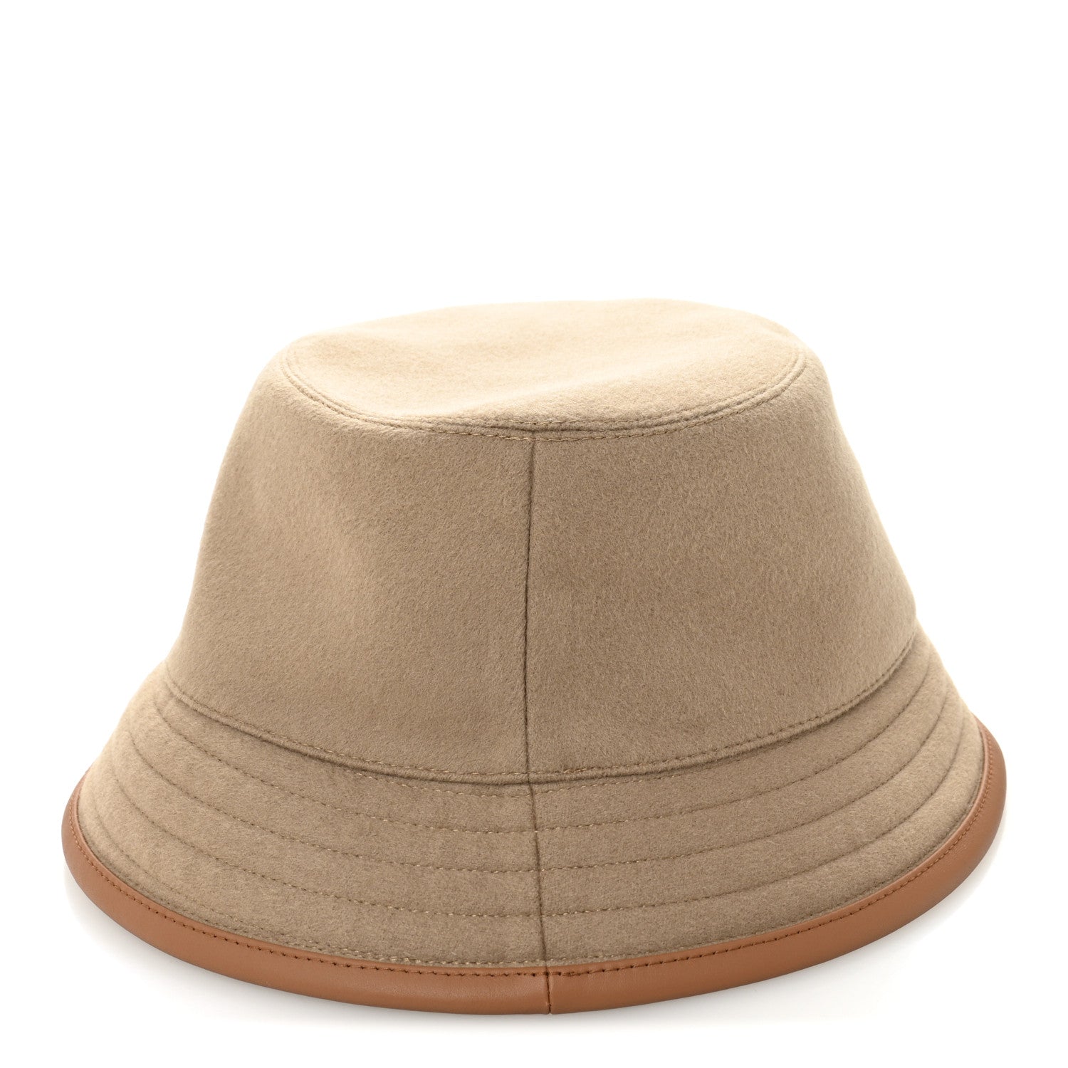 Hermes Cashmere Swift Harper Evelyne Bucket Hat 58 Biscuit Gold