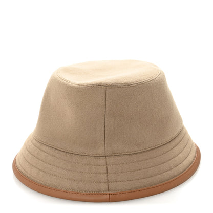 Hermes Cashmere Swift Harper Evelyne Bucket Hat 58 Biscuit Gold 5 of 7