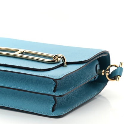 Hermes Evercolor Mini Sac Roulis Bleu Du Nord 9 of 11