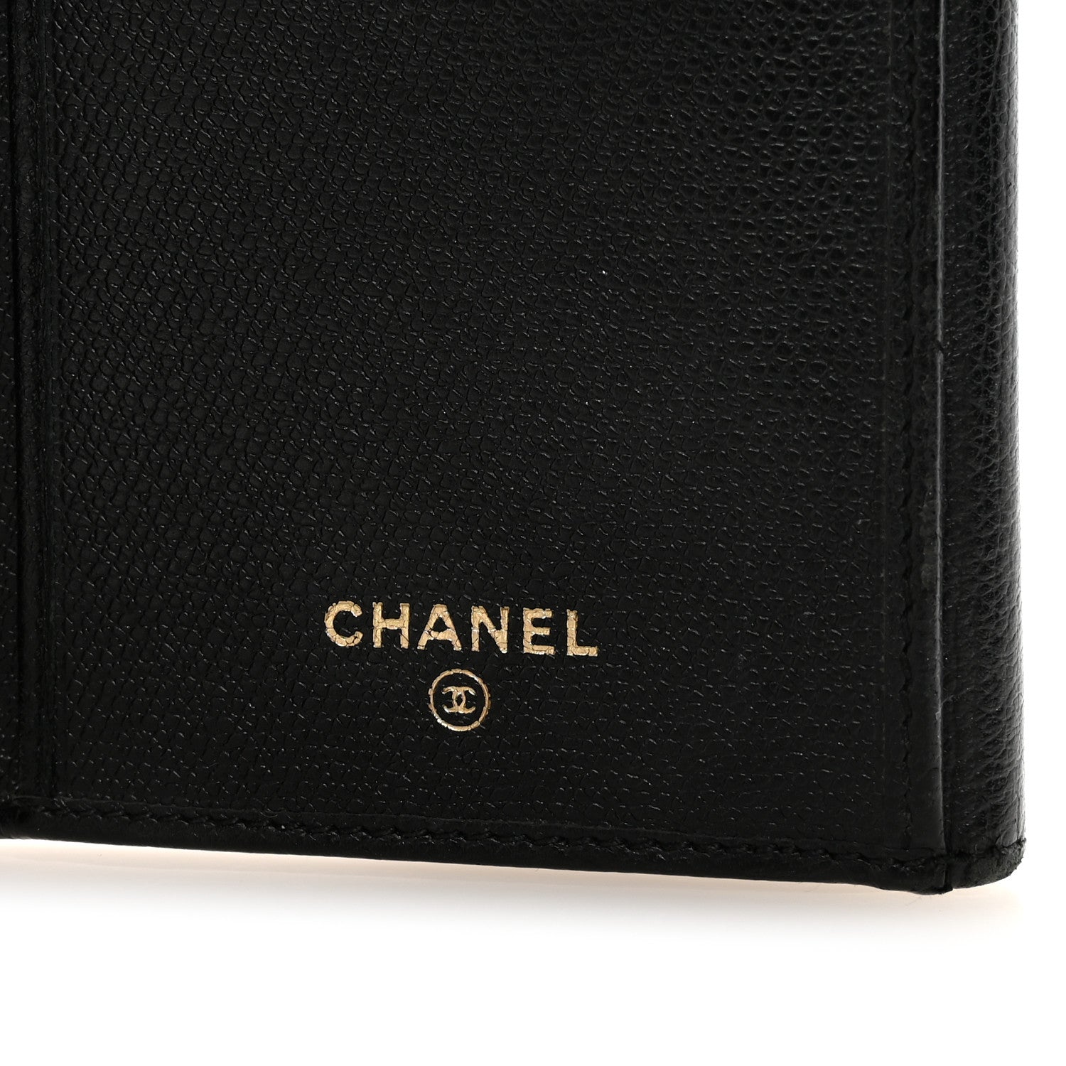 Chanel Grained Calfskin CC Button Long Wallet Black 6 of 8