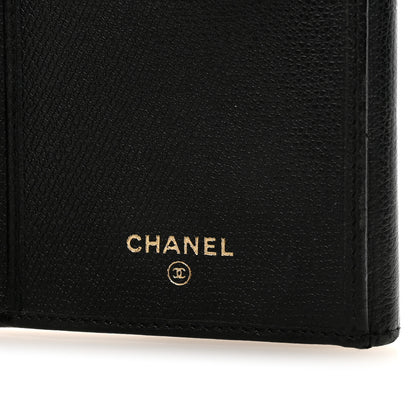 Chanel Grained Calfskin CC Button Long Wallet Black 6 of 8