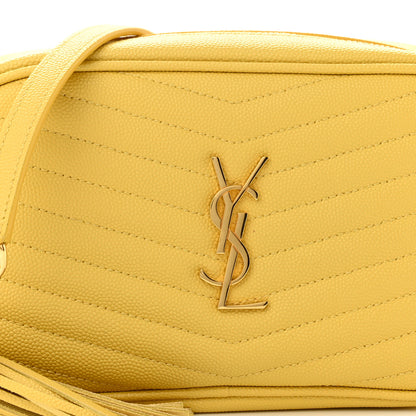 Saint Laurent Grain De Poudre Matelasse Monogram Mini Lou Camera Bag Sunflower 7 of 9