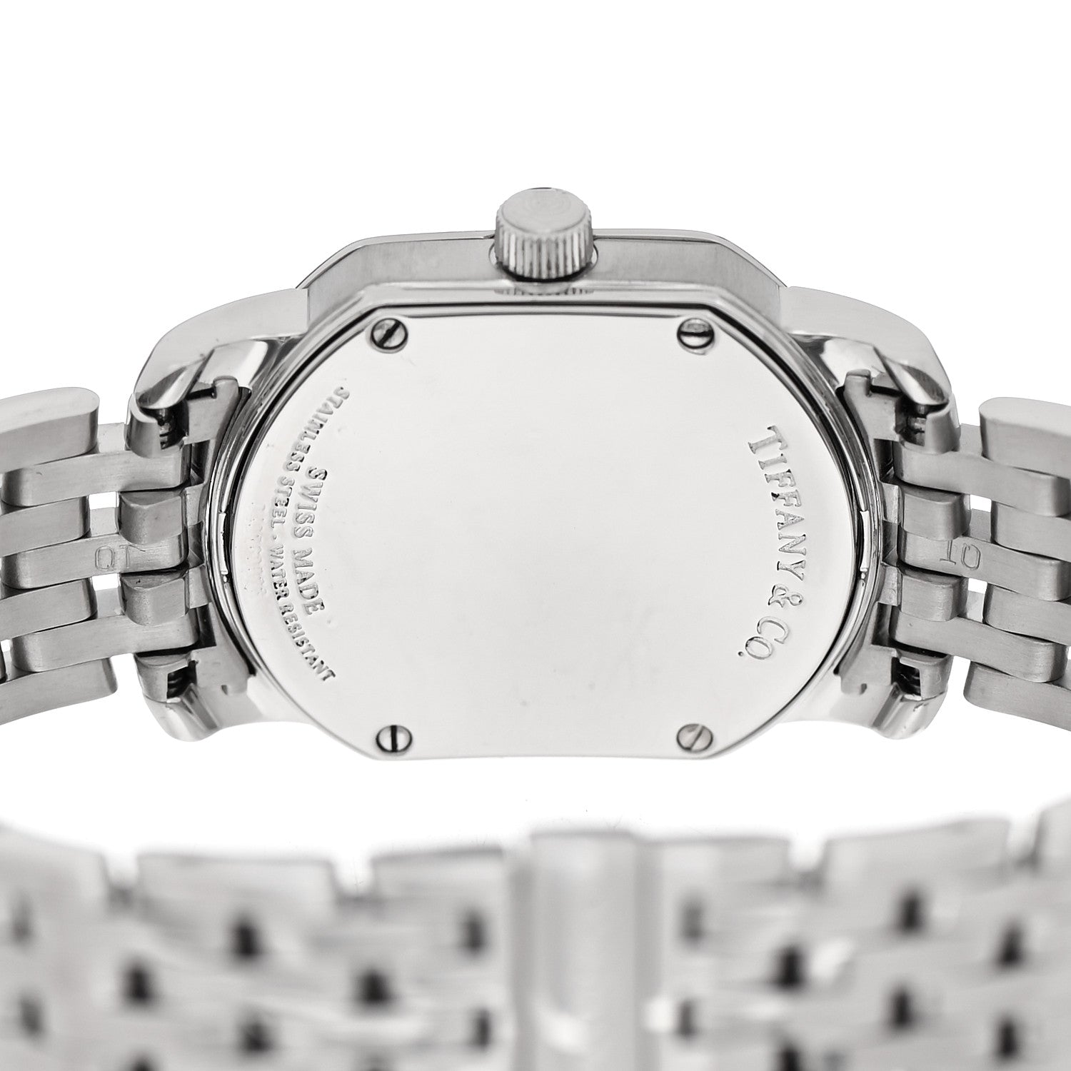 Tiffany Stainless Steel 24mm Mark Coupe Resonator Quartz Watch Blue 4 of 5