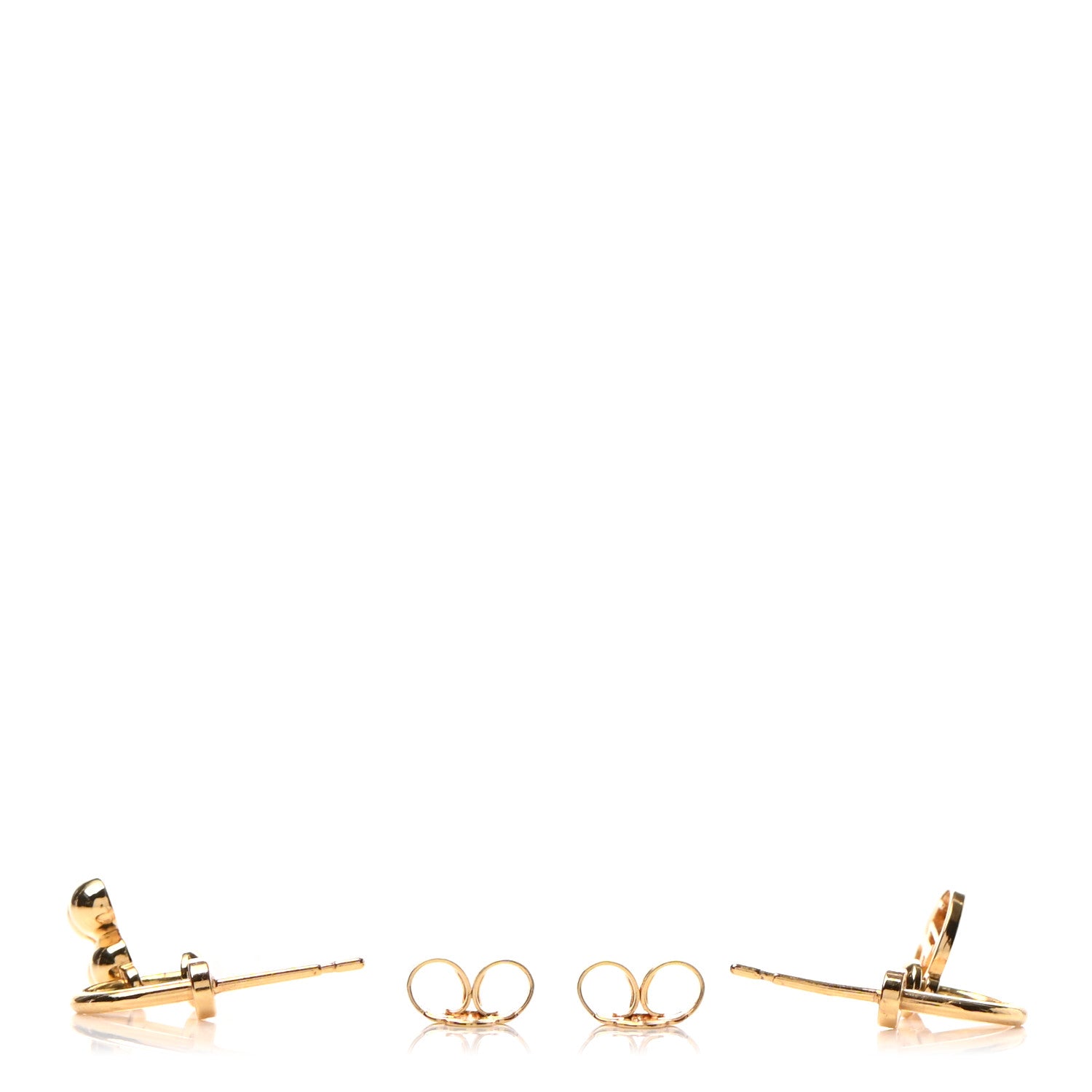 Louis Vuitton Brass Blooming Earrings Gold 3 of 5