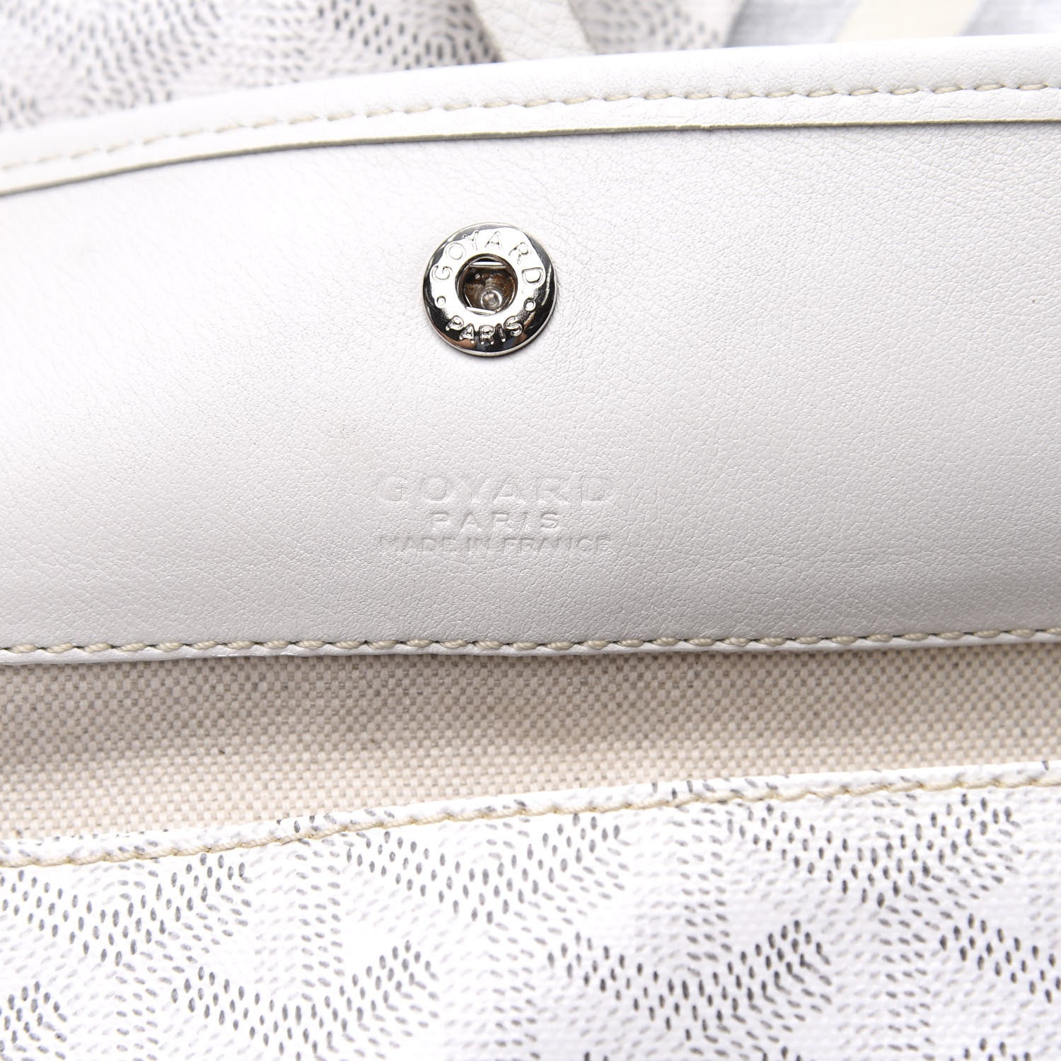 Goyard Goyardine Saint Louis GM White 9 of 13